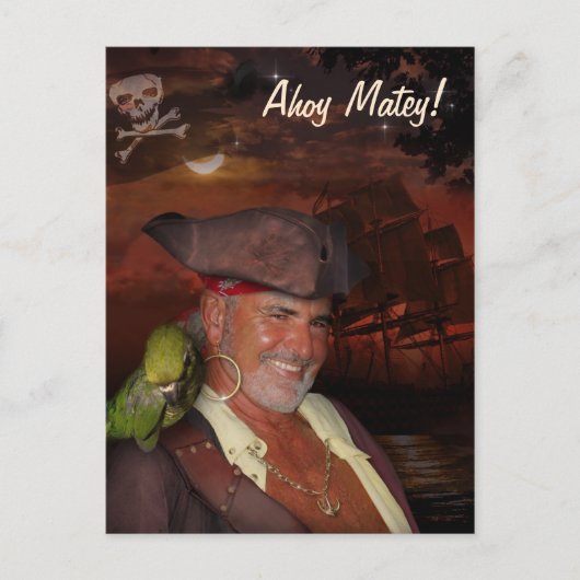 Piraat Briefkaart (Voorkant)