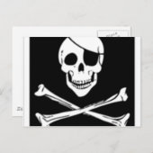 piraat briefkaart (Voorkant / Achterkant)