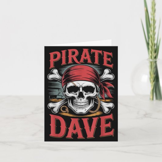 Piraat dave kaart (Voorkant)