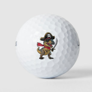 Piraat Dinosaurus T-Rex Grappig Halloween Kostuum Golfballen