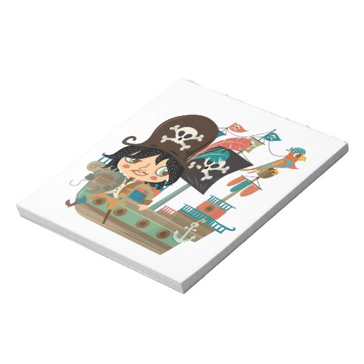 Piraat en het Schip van de Piraat Notitieblok (Gedraaid)