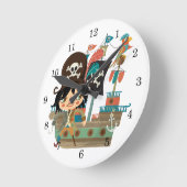 Piraat en het Schip van de Piraat Ronde Klok (Hoek)