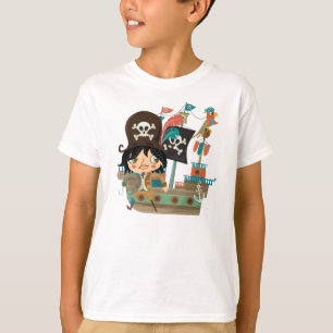 Piraat en het Schip van de Piraat T-shirt