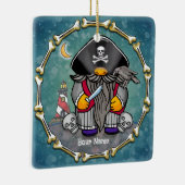 Piraat kabouter keramisch ornament (Rechts)