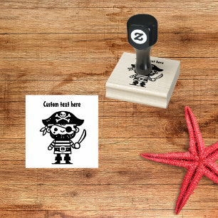 Piraat Karakter Rubberstempel