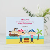 Piraat Maten Bedankkaart (Staand voorkant)