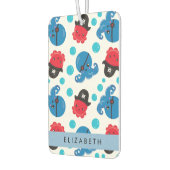 Piraat Octopus, Octopus Patroon, Zee, Jouw naam Luchtverfrisser (Links)