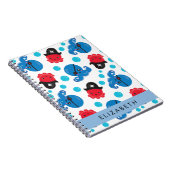 Piraat Octopus, Octopus Patroon, Zee, Jouw naam Notitieboek (Rechterzijde)