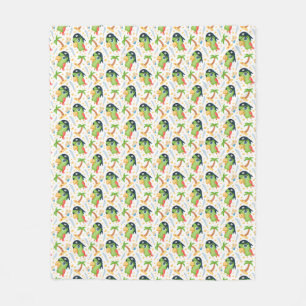 Piraat Papegaaien Fleece Deken