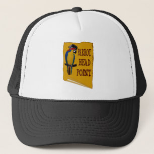 Piraat papegaaienkop trucker pet