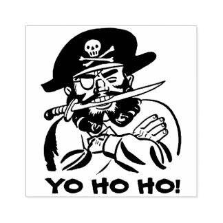  piraat rubberen stempel