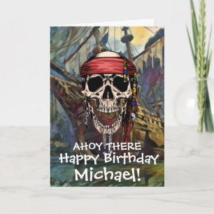 Piraat Schedel Geest SCHIP Kanon Kaart