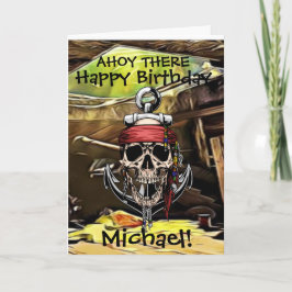 Piraat Schedel Geest Schip kanon Kaart