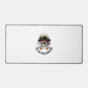 Piraat Schedel Halloween Vintage Gravure Witte T-S Bureaumat