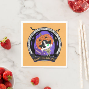 Piraat skelet kat Papier Servet