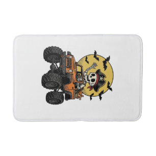 Piraat Skelet Monster Truck Halloween Ontwerp_1 Badmat