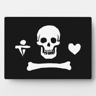 Piraat Stede Bonnet Jolly Roger-vlag Fotoplaat