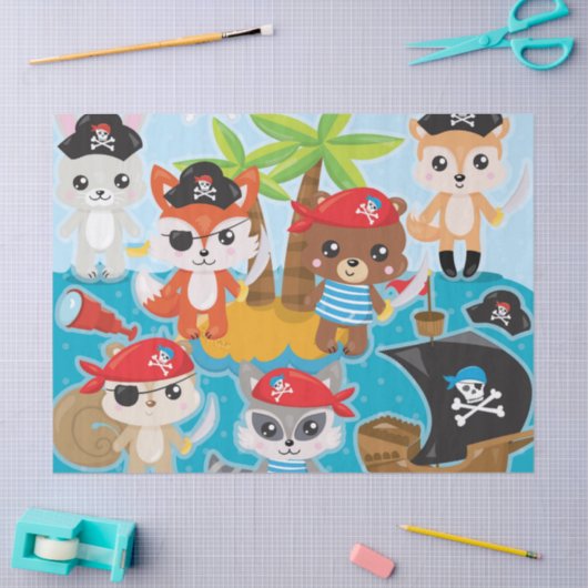 piraat tissuepapier (Craft)