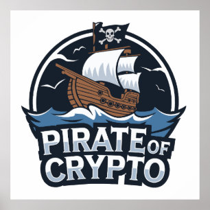 Piraat van Crypto Poster