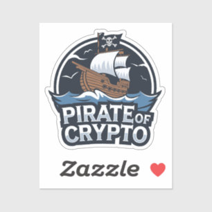 Piraat van Crypto Sticker