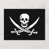 Piraat Vlag Schedel Gekruiste Zwaarden
