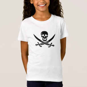 Piraat Vlag Schedel Gekruiste Zwaarden T-shirt