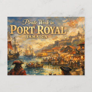Piraat week in port royal briefkaart
