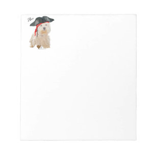 Piraat Westie Notitieblok