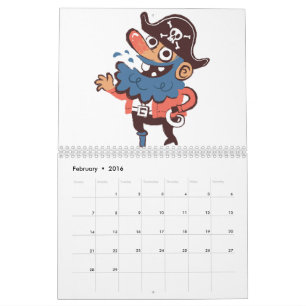 Piraat - Willekeurig Kalender