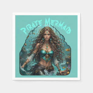 Piraat Zeemeermin Lady Thunder_Cove Servet