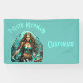 Piraat Zeemeermin Lady Thunder_Cove Spandoek (Horizontaal)
