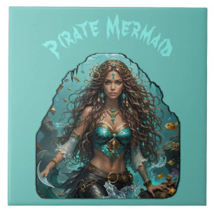 Piraat Zeemeermin Lady Thunder_Cove Tegeltje