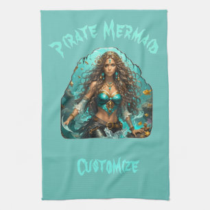Piraat Zeemeermin Lady Thunder_Cove Theedoek
