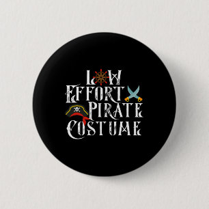 Piraatkostuum voor Halloween met weinig moeite Ronde Button 5,7 Cm