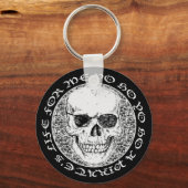 piraatschedel sleutelhanger (Voorkant)