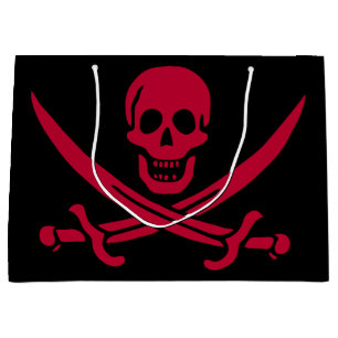 Piraatvlag van Calico Jack met schedel en gekruist Groot Cadeauzakje