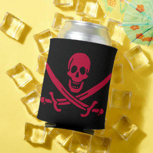 Piraatvlag van Calico Jack Schedel & Zwaarden Blikjeskoeler