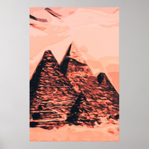 piramide egypte monumentaal poster
