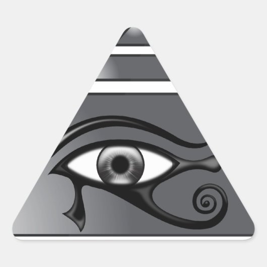 Piramide Horus Driehoek Sticker (Voorkant)
