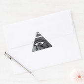 Piramide Horus Driehoek Sticker (Envelop)