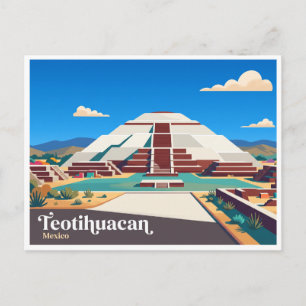 Piramide van de Zon Teotihuacan Mexico Briefkaart