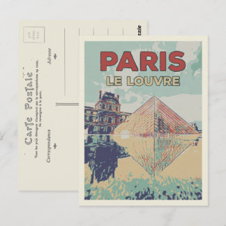 Piramide van het Louvre, Frankrijk Briefkaart