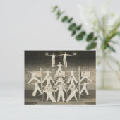 Piramide van jongens briefkaart (Staand voorkant)