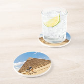 piramide zandsteen onderzetter (Zijkant)