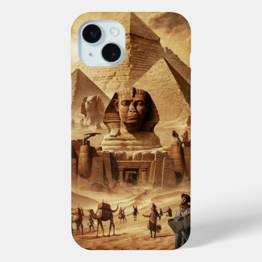 Piramiden en sfinxen Case-Mate iPhone case (Achterkant)