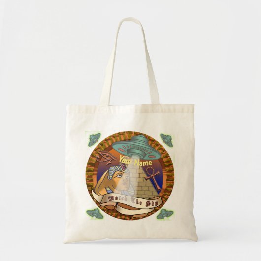 Piramides Buitenaardse Ruimteschip Tote Bag (Voorkant)