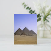 Piramides in woestijn Kaïro, Egypte Briefkaart (Staand voorkant)
