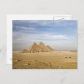 Piramides Kaïro, Egypte Briefkaart (Voorkant / Achterkant)