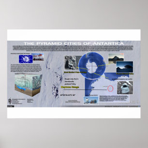 Piramides van Antarctica 2 Poster