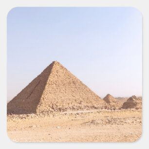 Piramides van Egypte mok Vierkante Sticker